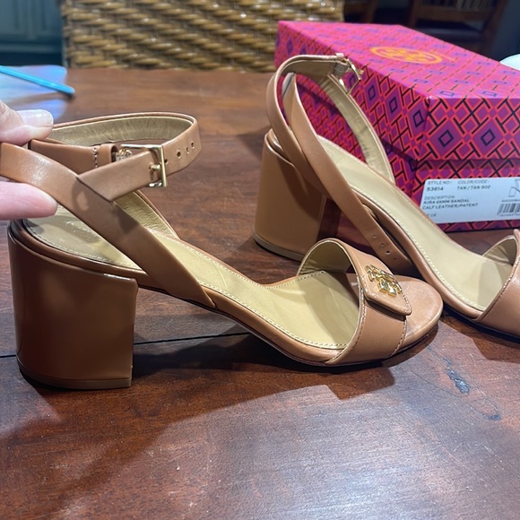 Tory Burch Kira 65MM Sandal in Tan - Picture 7 of 12